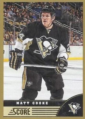 #413 Matt Cooke - Pittsburgh Penguins - 2013-14 Score - Gold Hockey