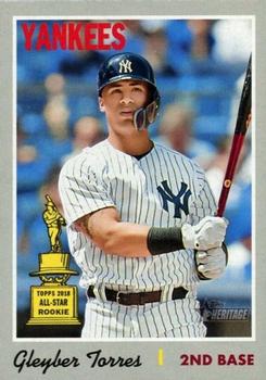 #413c Gleyber Torres - New York Yankees - 2019 Topps Heritage Baseball