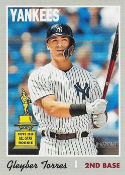 #413d Gleyber Torres - New York Yankees - 2019 Topps Heritage Baseball