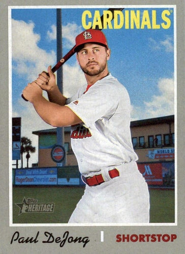 #414 Paul DeJong - St. Louis Cardinals - 2019 Topps Heritage Baseball