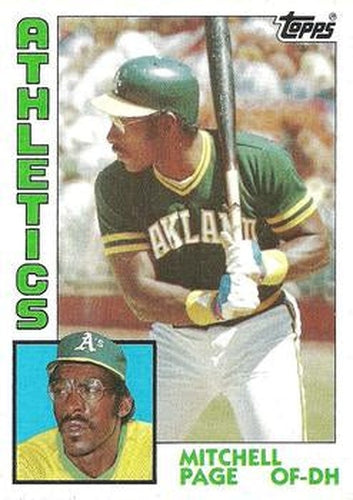 #414 Mitchell Page - Oakland Athletics - 1984 Topps Baseball