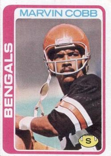 #414 Marvin Cobb - Cincinnati Bengals - 1978 Topps Football