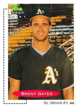 #414 Brent Gates - Southern Oregon A's - 1991 Classic Best Baseball