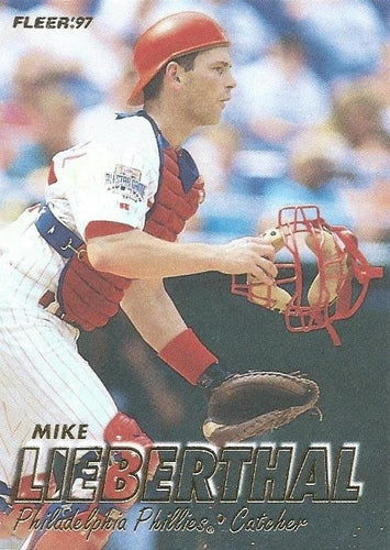 #414 Mike Lieberthal - Philadelphia Phillies - 1997 Fleer Baseball