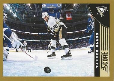 #415 Tanner Glass - Pittsburgh Penguins - 2013-14 Score - Gold Hockey