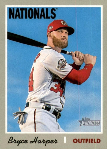 #415 Bryce Harper - Washington Nationals - 2019 Topps Heritage Baseball