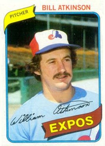 #415 Bill Atkinson - Montreal Expos - 1980 Topps Baseball