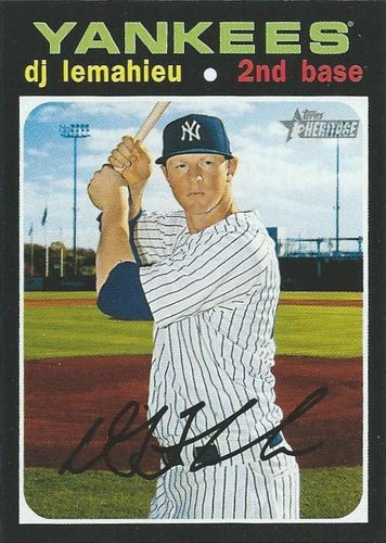 #415 DJ LeMahieu - New York Yankees - 2020 Topps Heritage Baseball