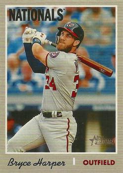 #415b Bryce Harper - Washington Nationals - 2019 Topps Heritage Baseball