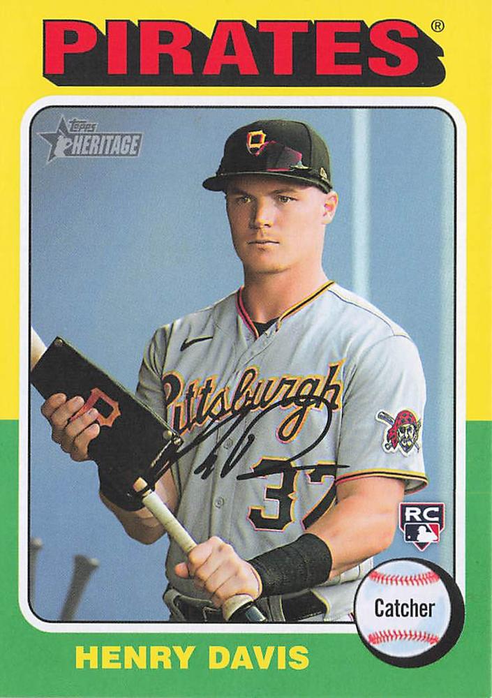 #415b Henry Davis - Pittsburgh Pirates - 2024 Topps Heritage Baseball