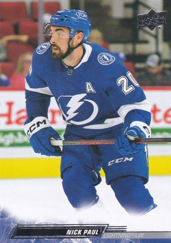 #416 Nick Paul - Tampa Bay Lightning - 2022-23 Upper Deck Hockey