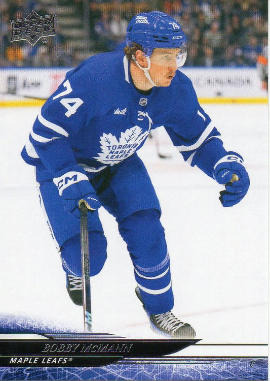#416 Bobby McMann - Toronto Maple Leafs - 2024-25 Upper Deck Hockey