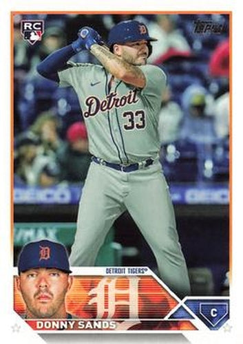 #416 Donny Sands - Detroit Tigers - 2023 Topps Baseball
