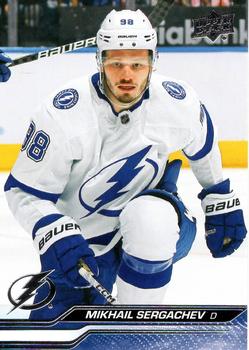 #416 Mikhail Sergachev - Tampa Bay Lightning - 2023-24 Upper Deck Hockey