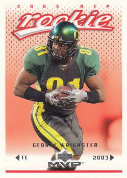 #416 George Wrighster - Jacksonville Jaguars - 2003 Upper Deck MVP Football