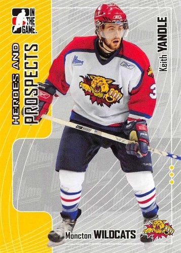#416 Keith Yandle - Moncton Wildcats - 2005-06 In The Game Heroes and Prospects Hockey