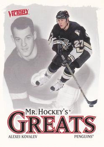 #416 Alex Kovalev - Pittsburgh Penguins - 2001-02 Upper Deck Victory Hockey