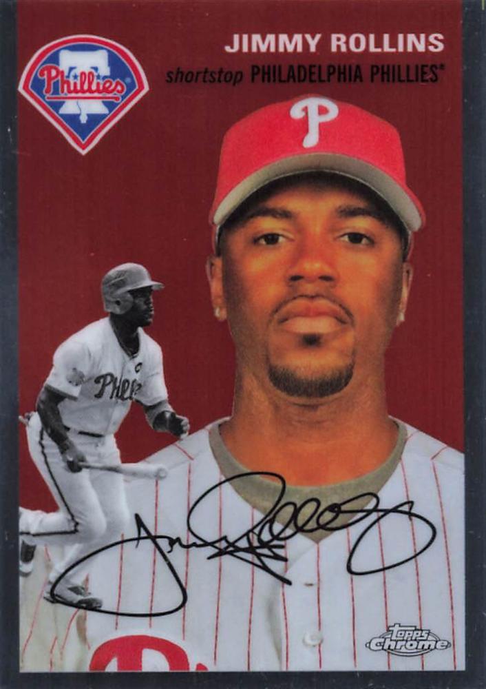 #417 Jimmy Rollins - Philadelphia Phillies - 2023 Topps Chrome Platinum Anniversary Baseball