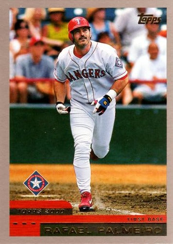 #417 Rafael Palmeiro - Texas Rangers - 2000 Topps Baseball