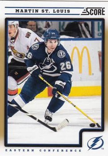 #417 Martin St. Louis - Tampa Bay Lightning - 2012-13 Score - Gold Rush Hockey
