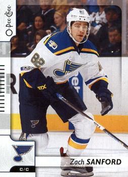 #417 Zach Sanford - St. Louis Blues - 2017-18 O-Pee-Chee Hockey