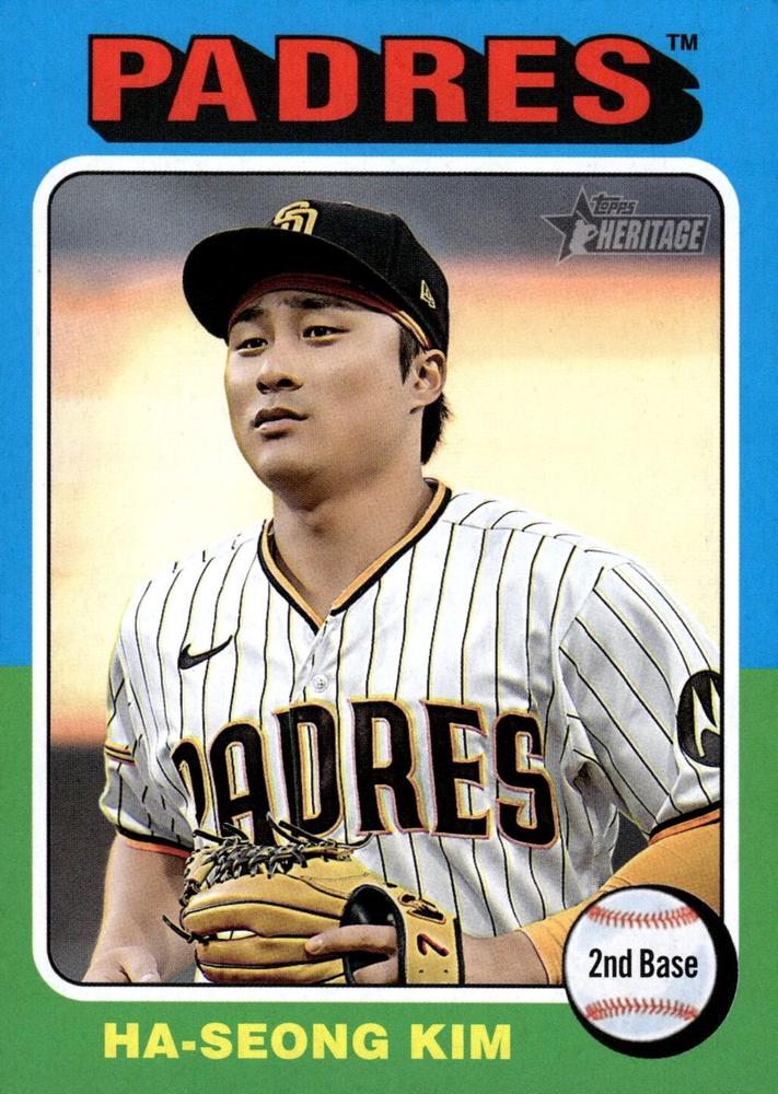 #417b Ha-Seong Kim - San Diego Padres - 2024 Topps Heritage Baseball