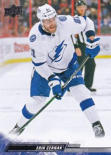#418 Erik Cernak - Tampa Bay Lightning - 2022-23 Upper Deck Hockey