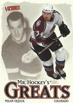 #418 Milan Hejduk - Colorado Avalanche - 2001-02 Upper Deck Victory Hockey