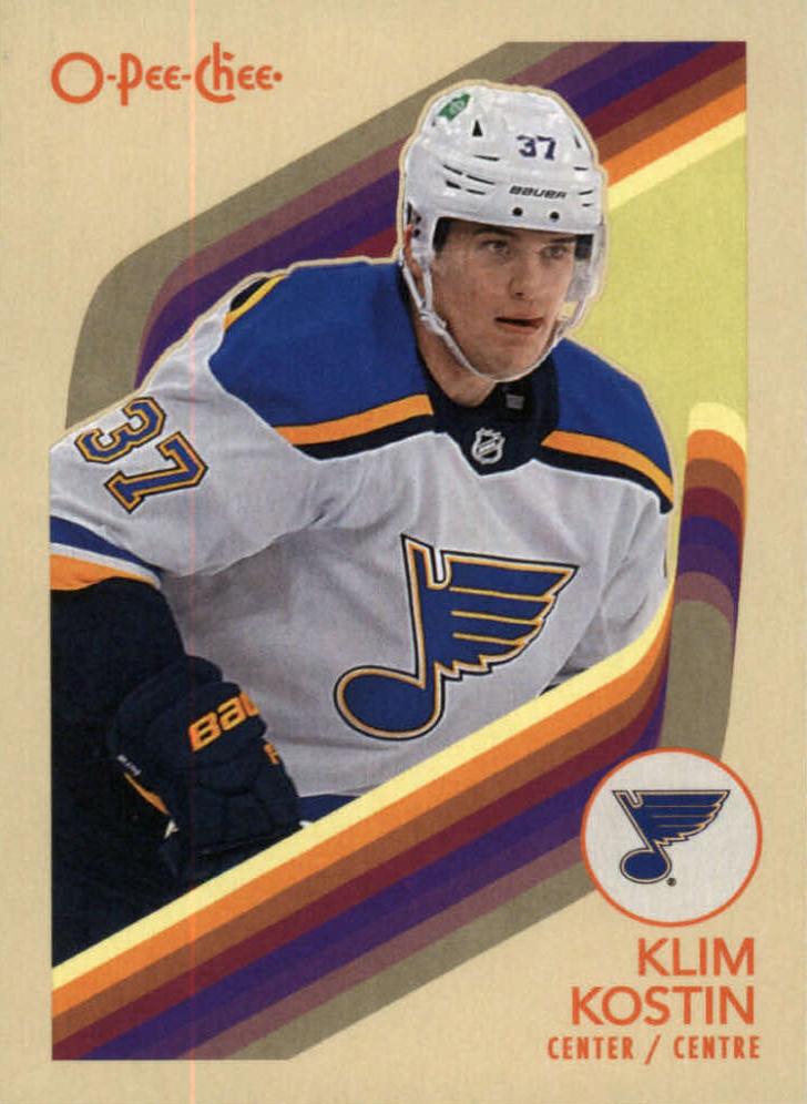 #418 Klim Kostin - St. Louis Blues - 2023-24 O-Pee-Chee - Retro Hockey