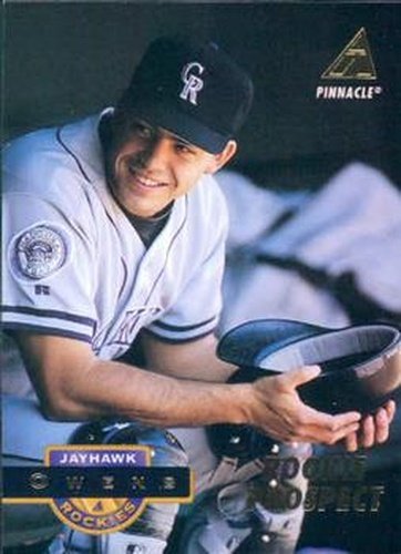 #418 Jayhawk Owens - Colorado Rockies - 1994 Pinnacle Baseball