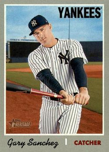 #418 Gary Sanchez - New York Yankees - 2019 Topps Heritage Baseball