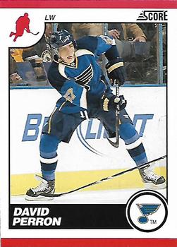 #418 David Perron - St. Louis Blues - 2010-11 Score Hockey