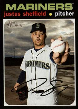#418 Justus Sheffield - Seattle Mariners - 2020 Topps Heritage Baseball