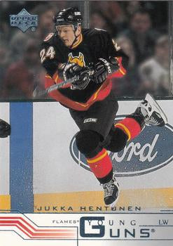 #418a Jukka Hentunen - Calgary Flames - 2001-02 Upper Deck Hockey