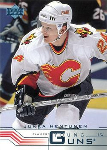 #418b Jukka Hentunen - Calgary Flames - 2001-02 Upper Deck Hockey