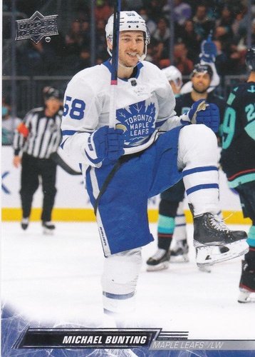 #419 Michael Bunting - Toronto Maple Leafs - 2022-23 Upper Deck Hockey