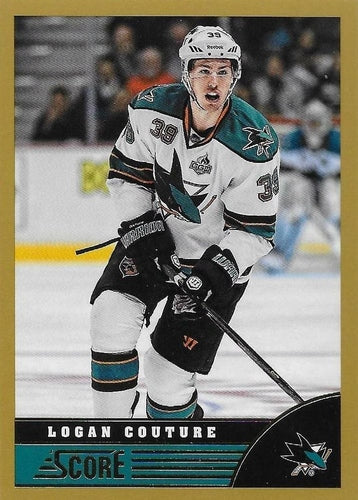 #419 Logan Couture - San Jose Sharks - 2013-14 Score - Gold Hockey