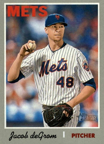 #419 Jacob deGrom - New York Mets - 2019 Topps Heritage Baseball