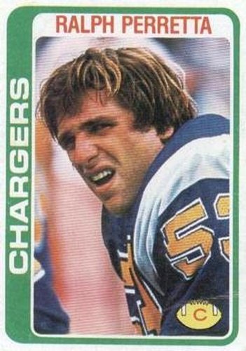 #419 Ralph Perretta - San Diego Chargers - 1978 Topps Football