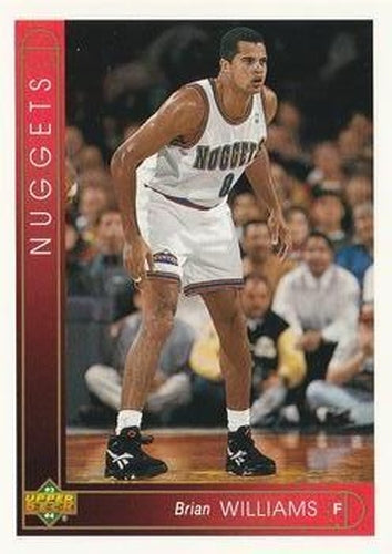#419 Brian Williams - Denver Nuggets - 1993-94 Upper Deck Basketball