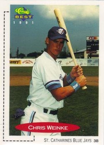 #419 Chris Weinke - St. Catharines Blue Jays - 1991 Classic Best Baseball