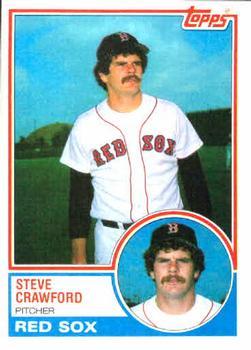 #419 Steve Crawford - Boston Red Sox - 1983 Topps Baseball