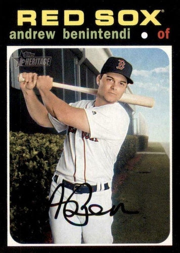 #419 Andrew Benintendi - Boston Red Sox - 2020 Topps Heritage Baseball