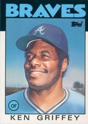 #41T Ken Griffey - Atlanta Braves - 1986 Topps Traded Baseball