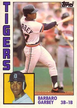 #41T Barbaro Garbey - Detroit Tigers - 1984 Topps Traded Baseball