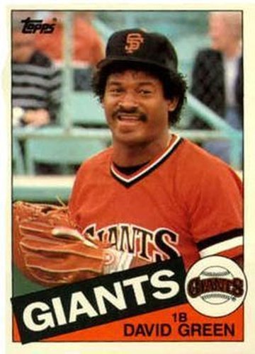 #41T David Green - San Francisco Giants - 1985 Topps Traded Baseball
