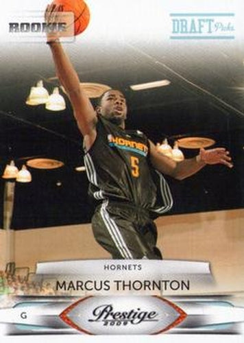 #191 Marcus Thornton - New Orleans Hornets - 2009-10 Panini Prestige - Draft Picks Light Blue Basketball