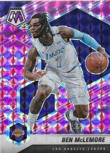 #41 Ben McLemore - Los Angeles Lakers - 2020-21 Panini Mosaic - Mosaic Camo Pink Basketball