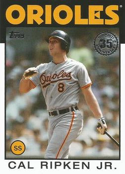 #86B-41 Cal Ripken Jr. - Baltimore Orioles - 2021 Topps - 1986 Topps Baseball 35th Anniversary Series One Baseball