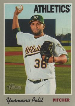 #41 Yusmeiro Petit - Oakland Athletics - 2019 Topps Heritage Baseball